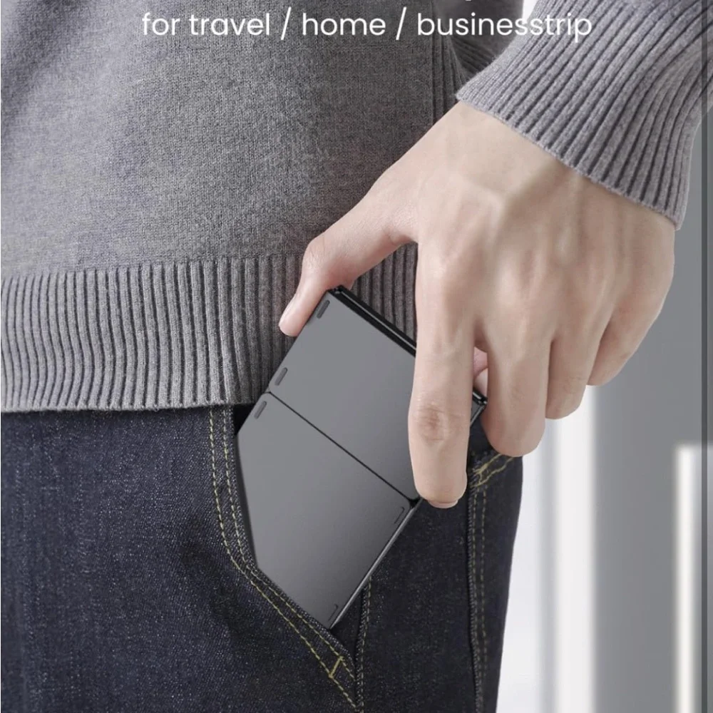 Foldable Bluetooth Keyboard, Folding Portable Wireless Keyboard w/touchpad